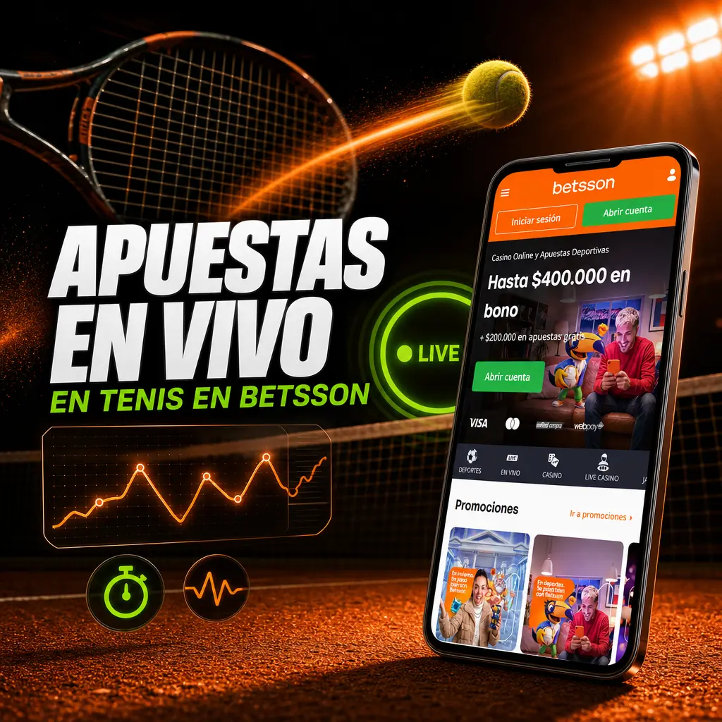 Apuestas en vivo de tenis en Betsson