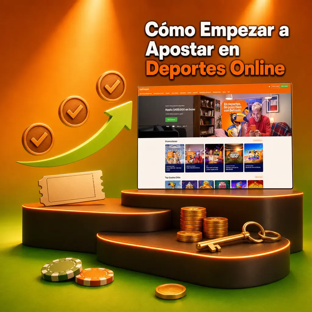 Persona realizando su primera apuesta deportiva online