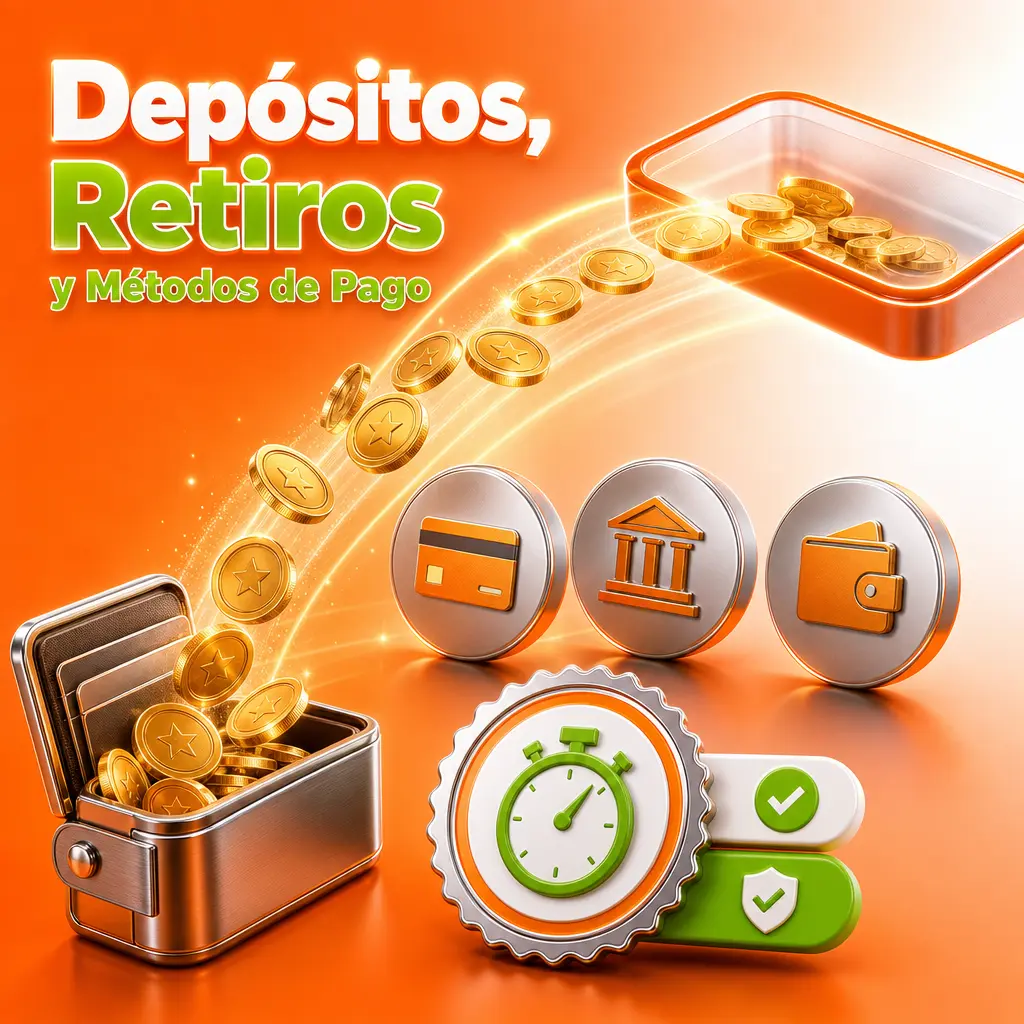 Métodos de pago, depósitos y retiros