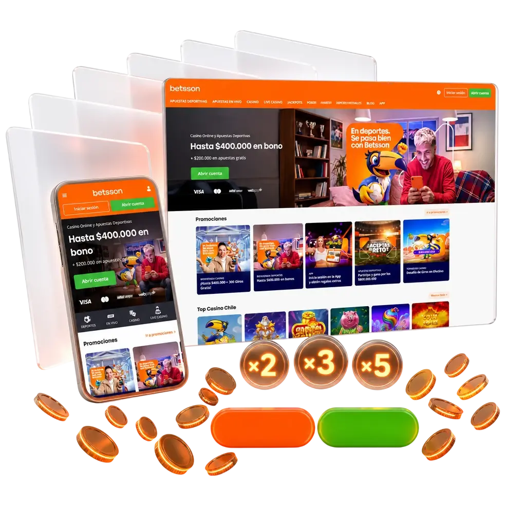 Bonos y promociones de Betsson para jugadores en Chile