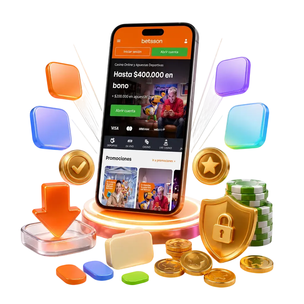 App de Betsson para Android e iOS en Chile