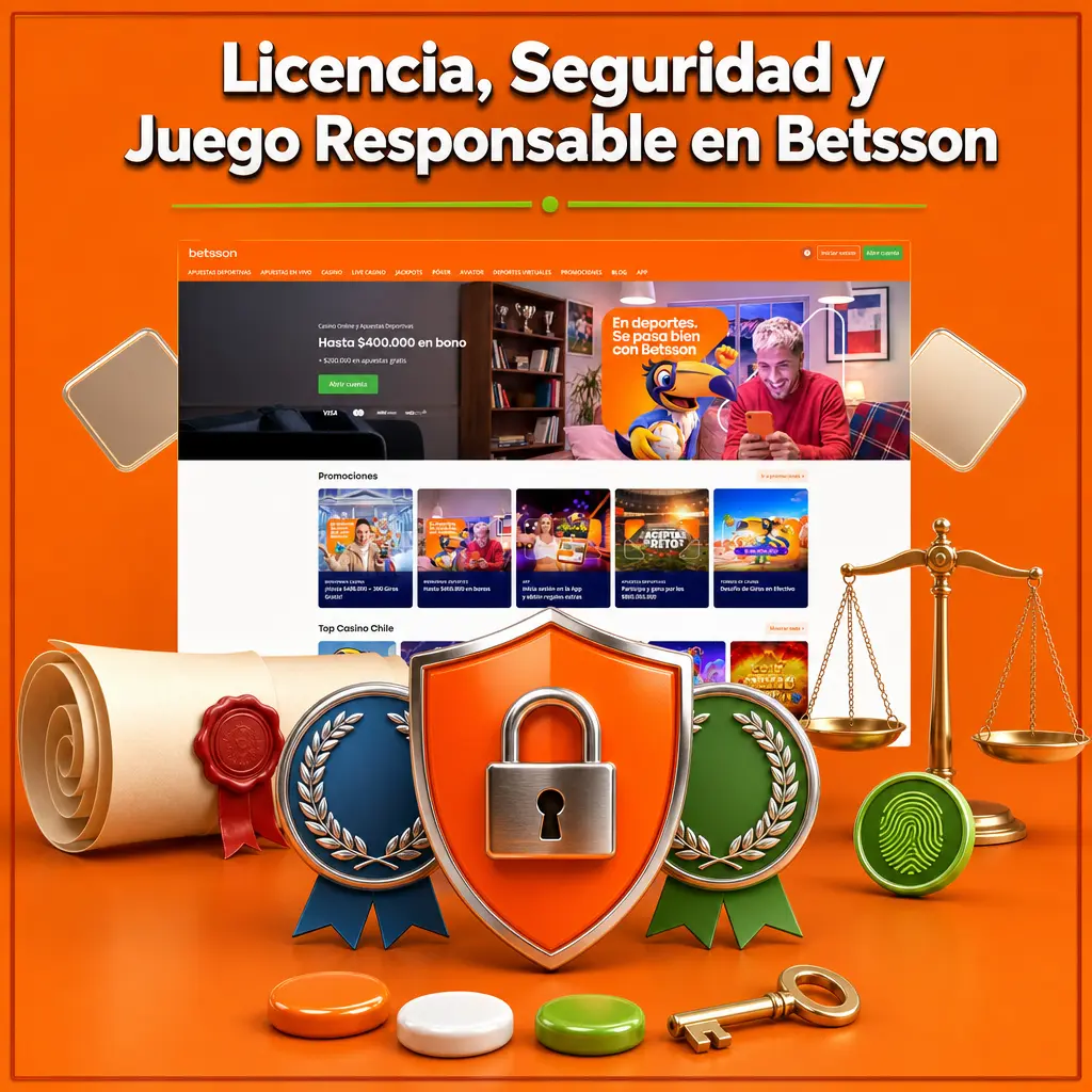 Sello de licencia y seguridad de Betsson