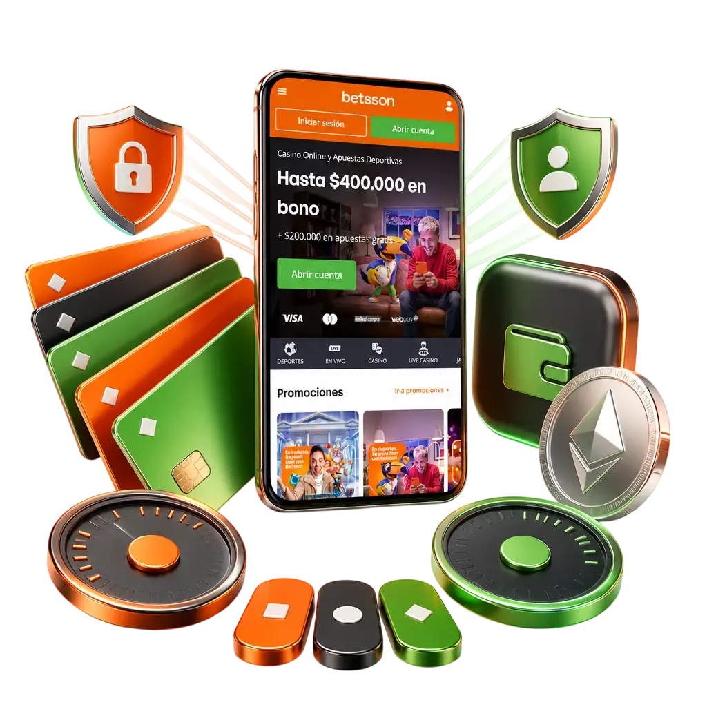 Métodos de pago disponibles en Betsson Chile